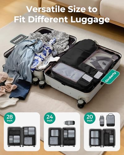 6 Set Compression Packing Cubes for Travel Essentials