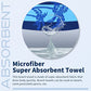 Microfiber Beach Towel Oversized 71x32 Multiple with Bag 4 Pack Bulk (4 Count)