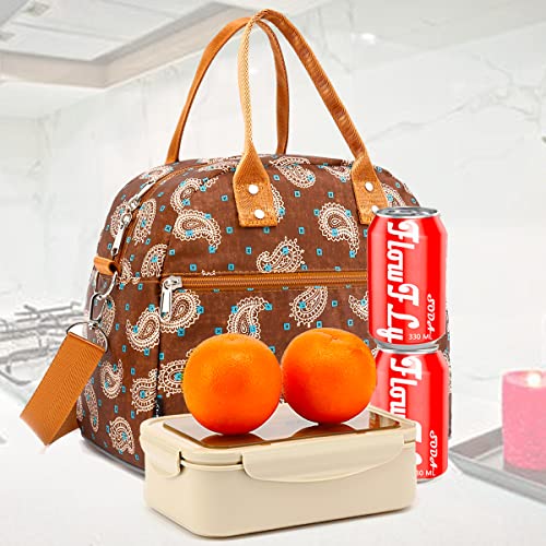 Insulated Lunch Bag With Shoulder Strap for Women