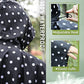 Adult Rain Poncho Waterproof Hooded Zipper Raincoat with Pockets