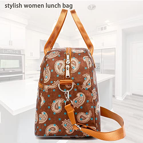 Insulated Lunch Bag With Shoulder Strap for Women