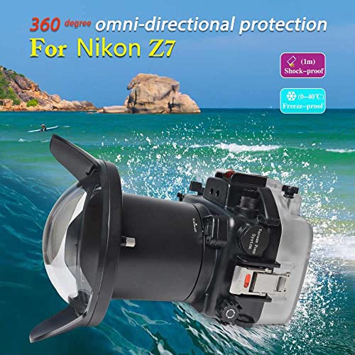 40M 130ft Underwater Camera Housing Waterproof Case for Nikon Z7