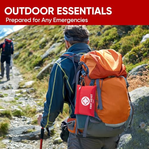 150 Pcs Mini Travel First Aid Kit for Travel