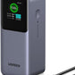 UGREEN Nexode Power Bank 20000mAh 130W Portable Charger 72Wh PD Fast Charging 3-Port USB C Battery Pack with TFT Smart Display for MacBook/iPad/iPhone 16/Samsung S24 and More