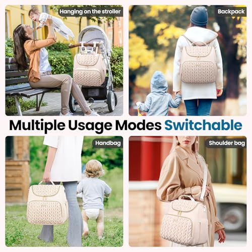 4 in 1 Convertible Diaper Bag Backpack