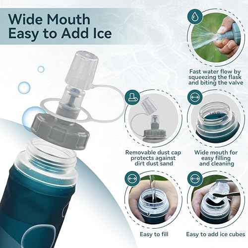 Soft Hydration Flask with Wide Mouth (2 Count)