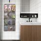Dual Sided Hanging Shoe Organizer for Closet with Rotating Hanger Hanging Shoe Rack Holder with 24 Large Pockets