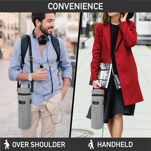 Single Bottle Wine Bag Carrier Insulated Cooler Tote with Strap