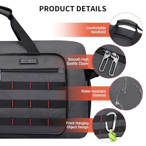 Foldable Duffle Bag for Men Large 65L Travel with Shoe Compartment