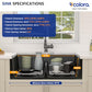 33 Inch Granite Composite Kitchen Sink Black Ktichen Sink Workstation 50