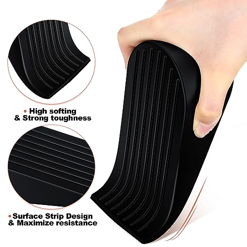 8 Pack Large Door Stoppers Heavy Duty Rubber Stopper for Bottom of Door Wedge Stopper for Home Office (8 Count)