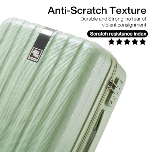 Luggage Sets 2 piece Carry On Luggage with Wheels PC Hard Shell Suitcases Lightweight Checked Travel Luggage Large Travel Suitcase Woman Men 20 (2 count)