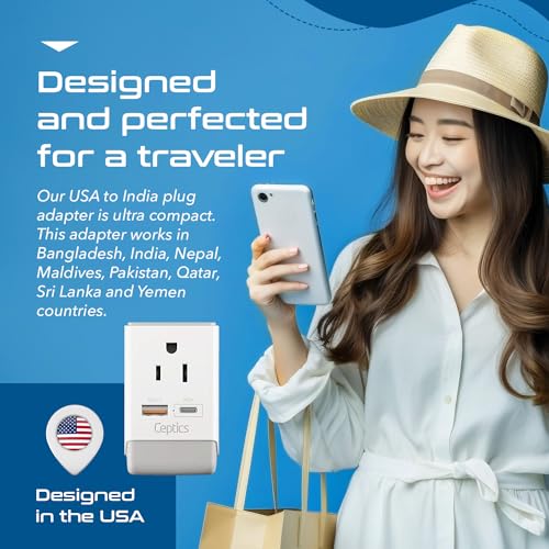 US to India Plug Adapter