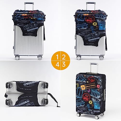Travelkin Luggage Covers For Suitcase Tsa Approved Suitcase Cover Protector