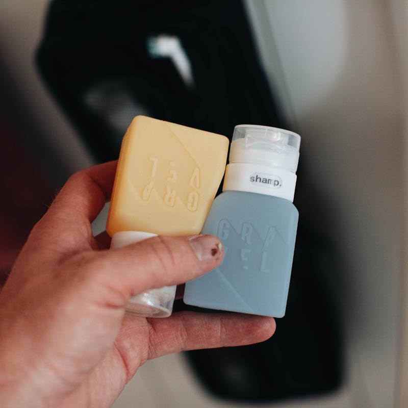 Silicone Travel Bottles for Toiletries 3oz (2 Count)