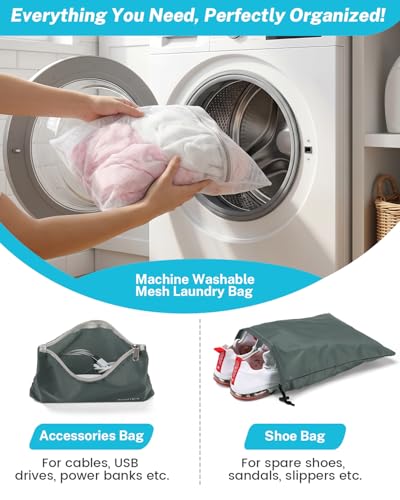 Compression Packing Cubes for Travel (10 Count)