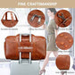 3PCS Faux Leather Weekender Bag for Women Men Travel Bag Overnight Bags (3 Count)