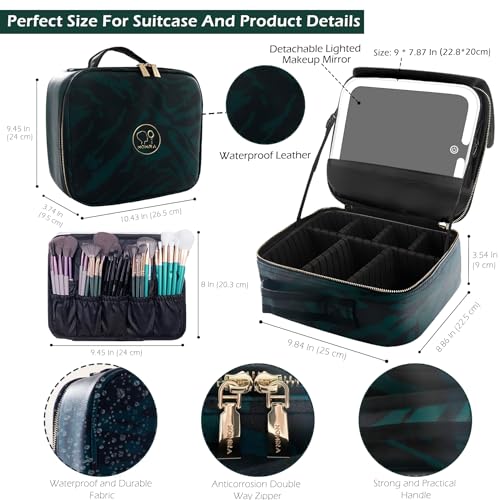 Makeup Train Case with Light