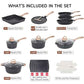 36Pcs Pots and Pans Set Non Stick