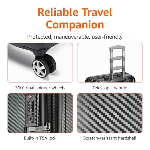 30 Inch Hardside Checked Spinner Luggage With TSA Lock