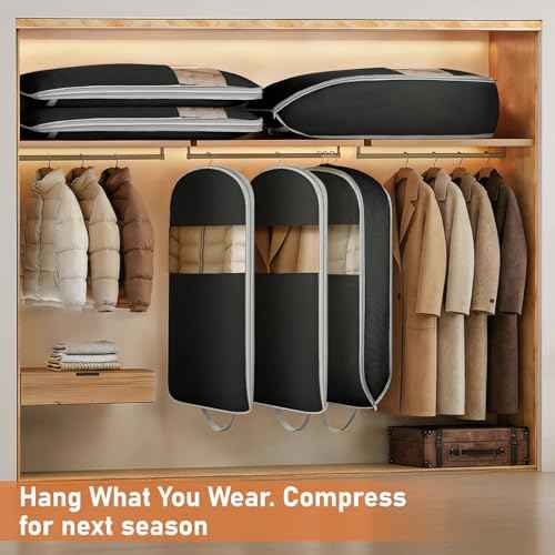 Garment Bags for Hanging Clothes 10" Gusseted (2 Count)