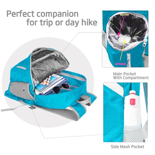 35L Foldable Waterproof Backpack For Outdoor Sports With Inside Wet Clothes Compartment Packable For Multiple Uses Ultra Lightweight Ideal For Hiking Men And Women Travel