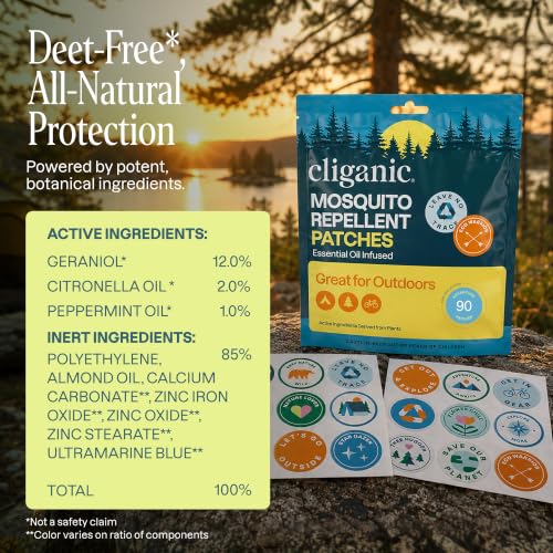 Mosquito Repellent Stickers for Kids & Adults (80 Count)