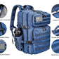 Military Tactical Backpack for Men and Women 45L Army 3 Days Assault Pack Bag Large Rucksack with Molle System Blue