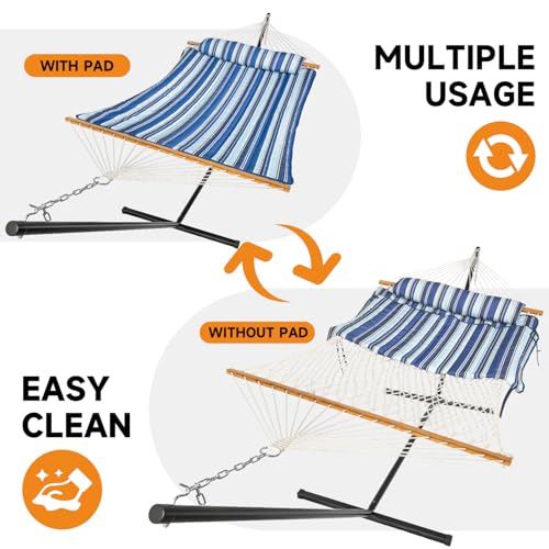 2 Person Double Hammock with Stand