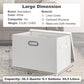 Large 17" 36 Quart Collapsible Stackable Storage Bins with Lids