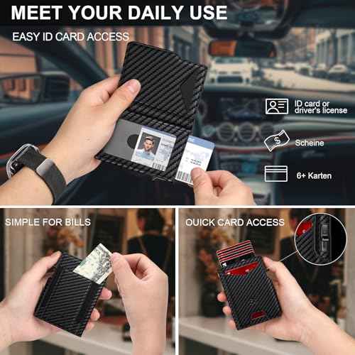 Wallet for Men Wallet with Slim Pop Up Card Holder 9
