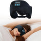 Bluetooth 5.4 Headphones Headband Eye Mask Wireless Sleep Mask，Blackout Bluetooth Eye Mask for Sleeping，Cotton Sleep Mask for Side Sleepers Adjustable Hook and Loop