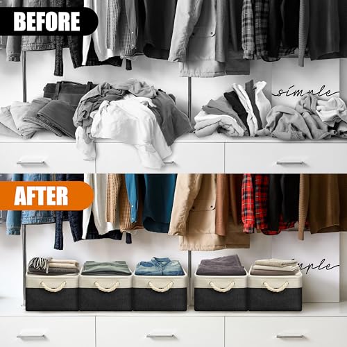 15.7" x 12" Wide & Low Fabric Storage Bin (3 Count)