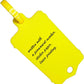 100pcs Reusable Blank Plastic Tags Ties Key Tags 1.45"*2.48" Serrated Tension Sealing Strap with Large Label Plastic Tie Mark Label Waterproof Hang Sign Write on Tag (Yellow, 100pcs)