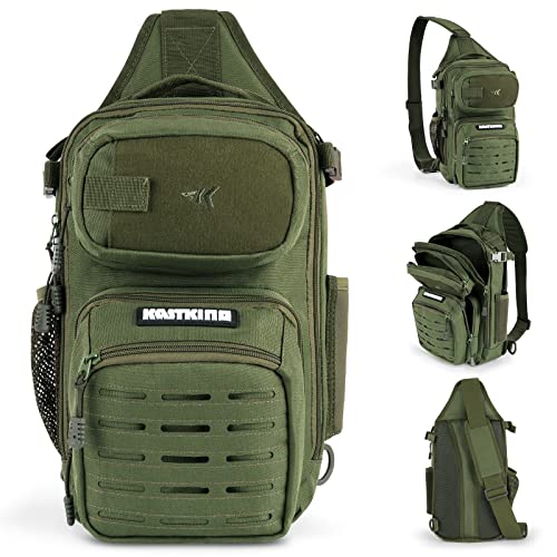 BlowBak Fishing Sling Bag With Rod Holder