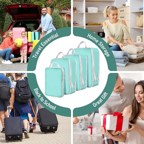4 Set Packing Cubes For Travel Essentials