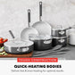 x Bobby Flay 13 Piece Nonstick Cookware Pots and Pans Set