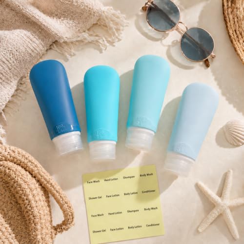 Travel Bottles for Toiletries (4 Count)