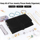 Velvet Travel Jewelry Roll Organizer