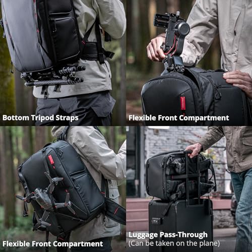 OneMo 2 25L 33L Camera Backpack with Shoulder Bag for Photographer