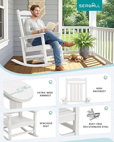Outdoor Rocking Chair Set of 6 (6 Count)