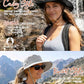Sun Hats for Women Wide Brim Bucket Hat Ponytail Hole Outdoor UPF