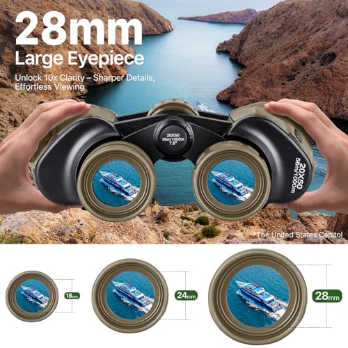 20x50 High Powered Binoculars for Adults