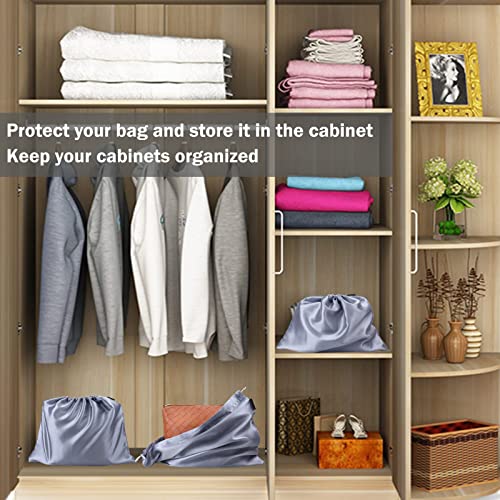 6 Pack Dust Bags for Handbags Silk Dust Cover Bag for Handbags Purses Shoes Boots (6 Count)
