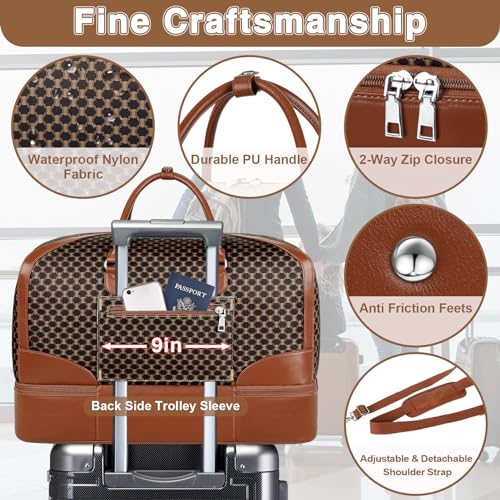 Weekender Bag for Women Travel Duffel Bag