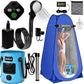 Portable Camping Shower Tent Kit with LED Lights