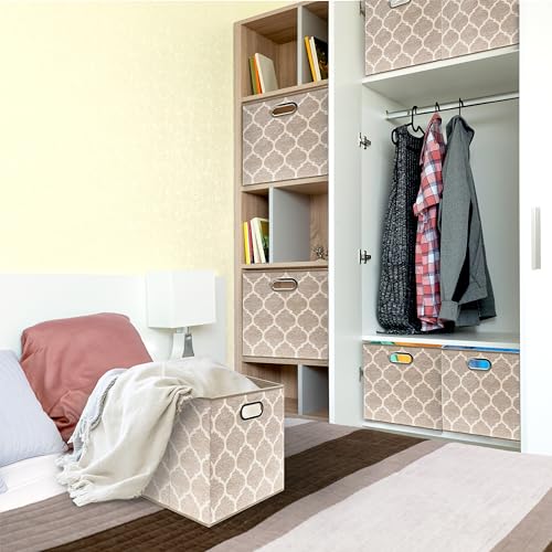 13 Inch Foldable Cube Storage Bins with Handles (3 Count)