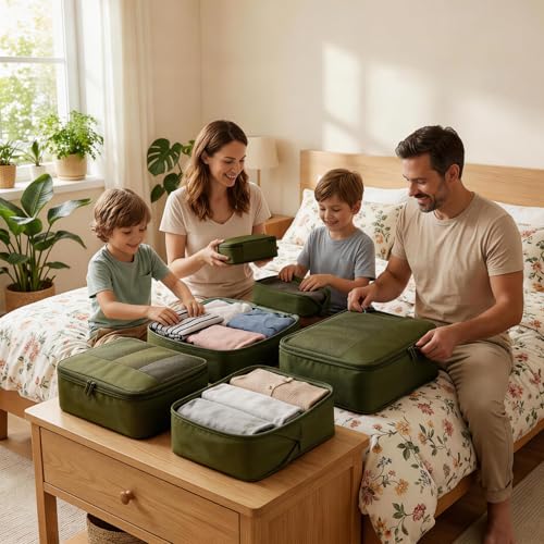 4 Piece Compression Packing Cubes for 3 (4 Count)
