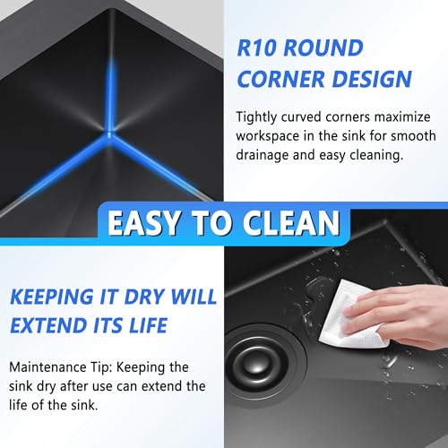 25x22x9 Inch Drop in Kitchen Sink