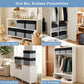 Large 22 Quart Linen Fabric Foldable Storage Bin Cube Organizer Basket with Flip (4 Count)